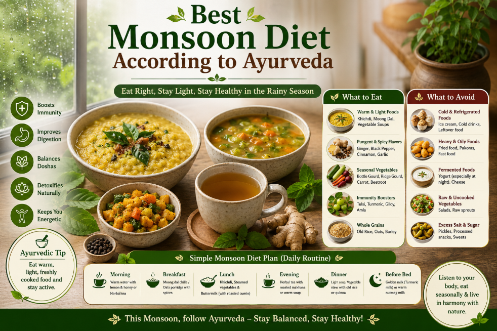 Best Monsoon Diet According to Ayurveda