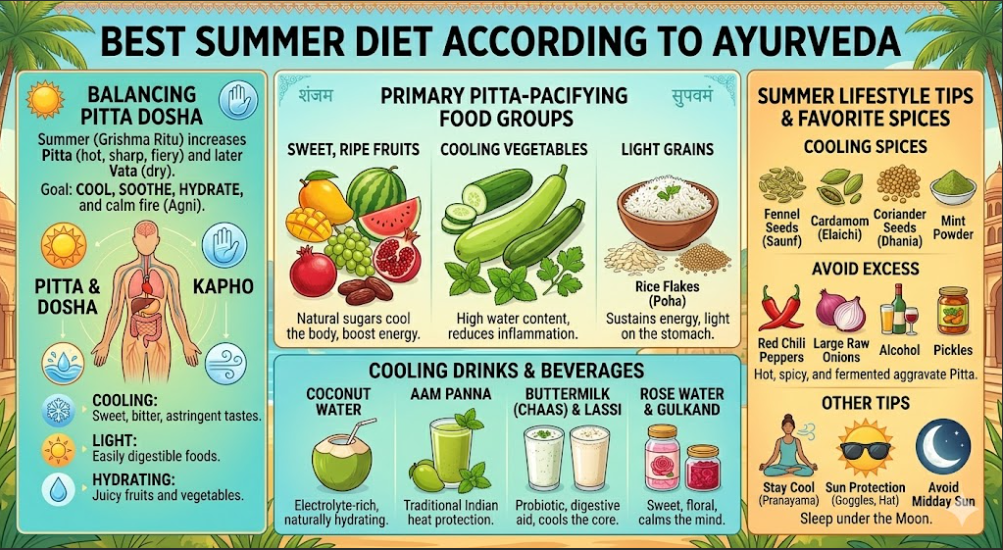 Best Summer Diet According to Ayurveda