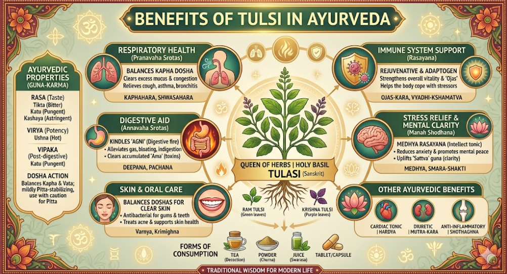 Benefits of Tulsi in Ayurveda
